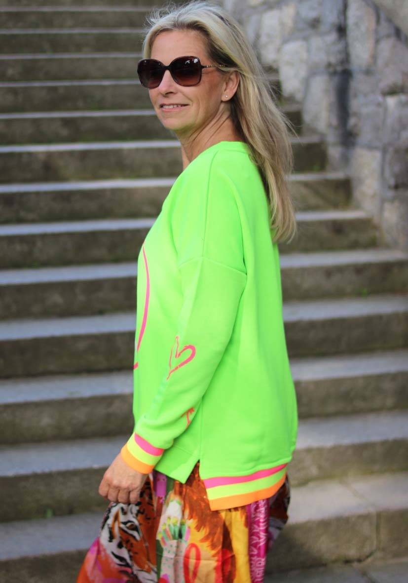 Miss Goodlife V-Neck Smile Ibiza – neongreen Große Rabatte