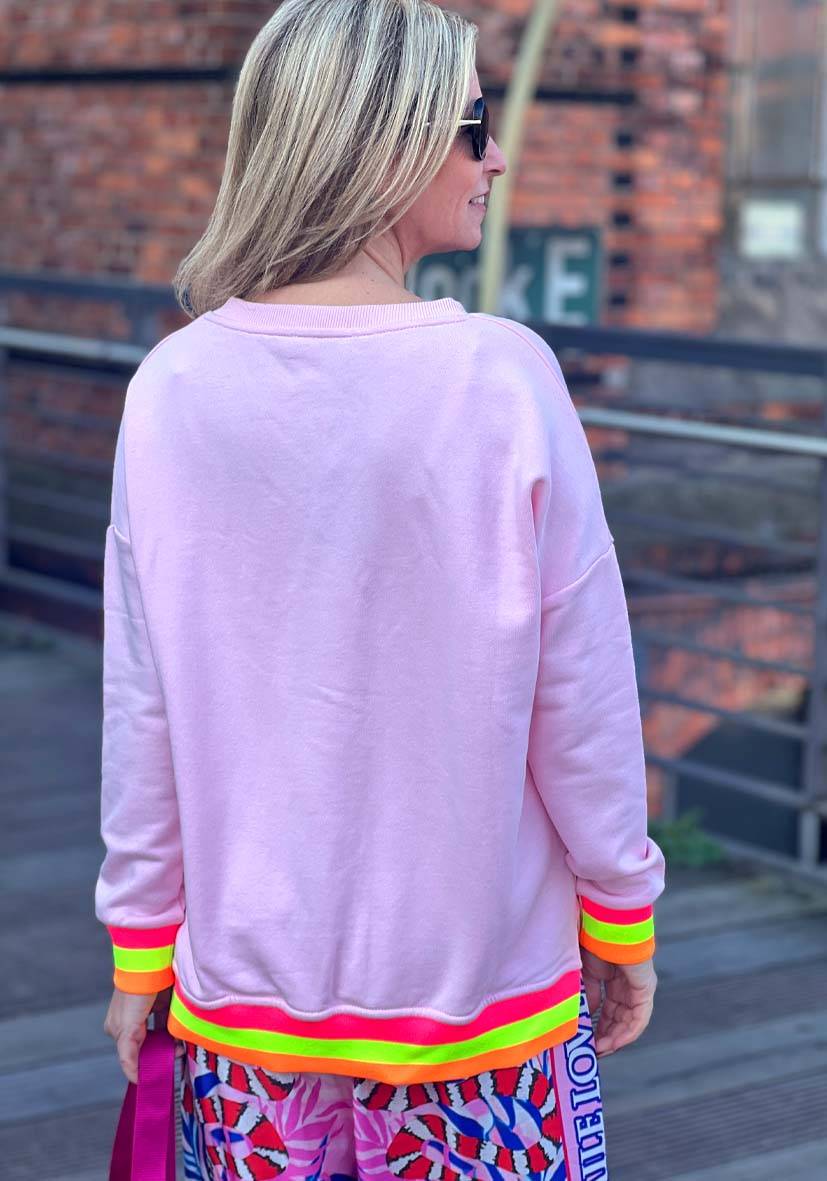 Miss Goodlife V-Neck L(i)ebe Glitter – rose Sonderangebote