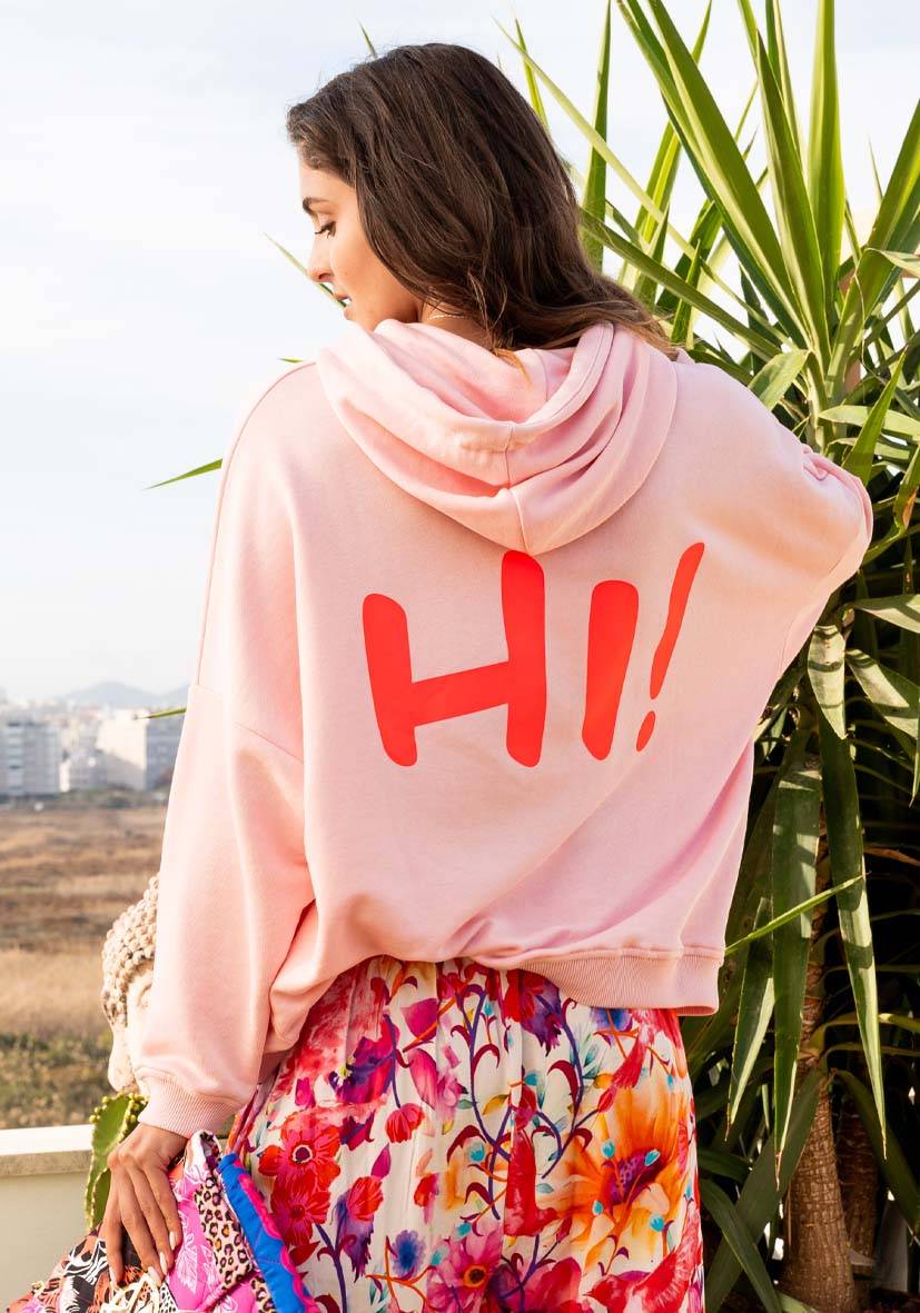 Miss Goodlife Hoodie Hi! Hi! – rose/neonpink Bis zu 50% Rabatt
