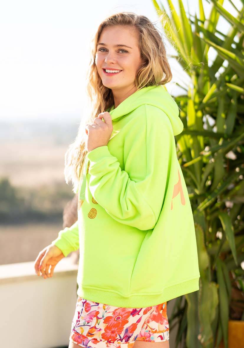 Miss Goodlife Hoodie Hi! Hi! – neongreen/neonorange Bis zu 60% Rabatt