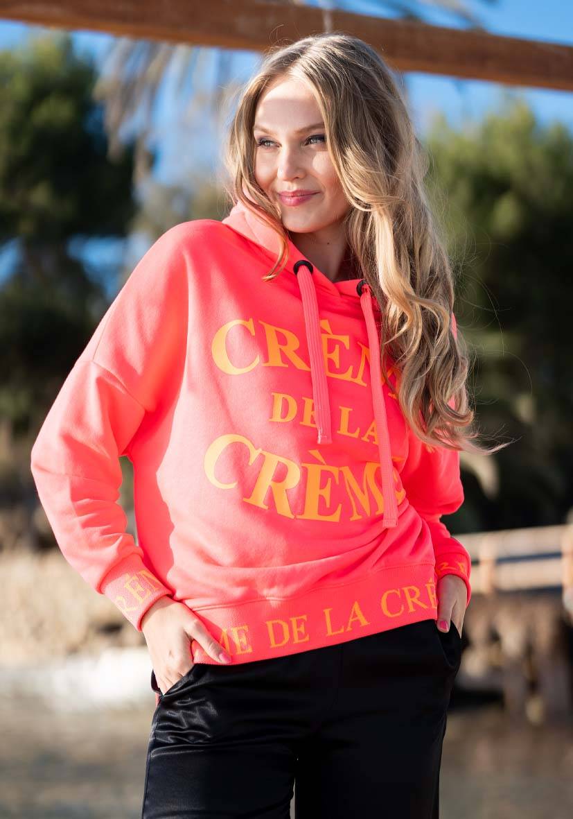 Miss Goodlife Hoodie Crème de la Crème – neonpink/neonorange Nur für heute