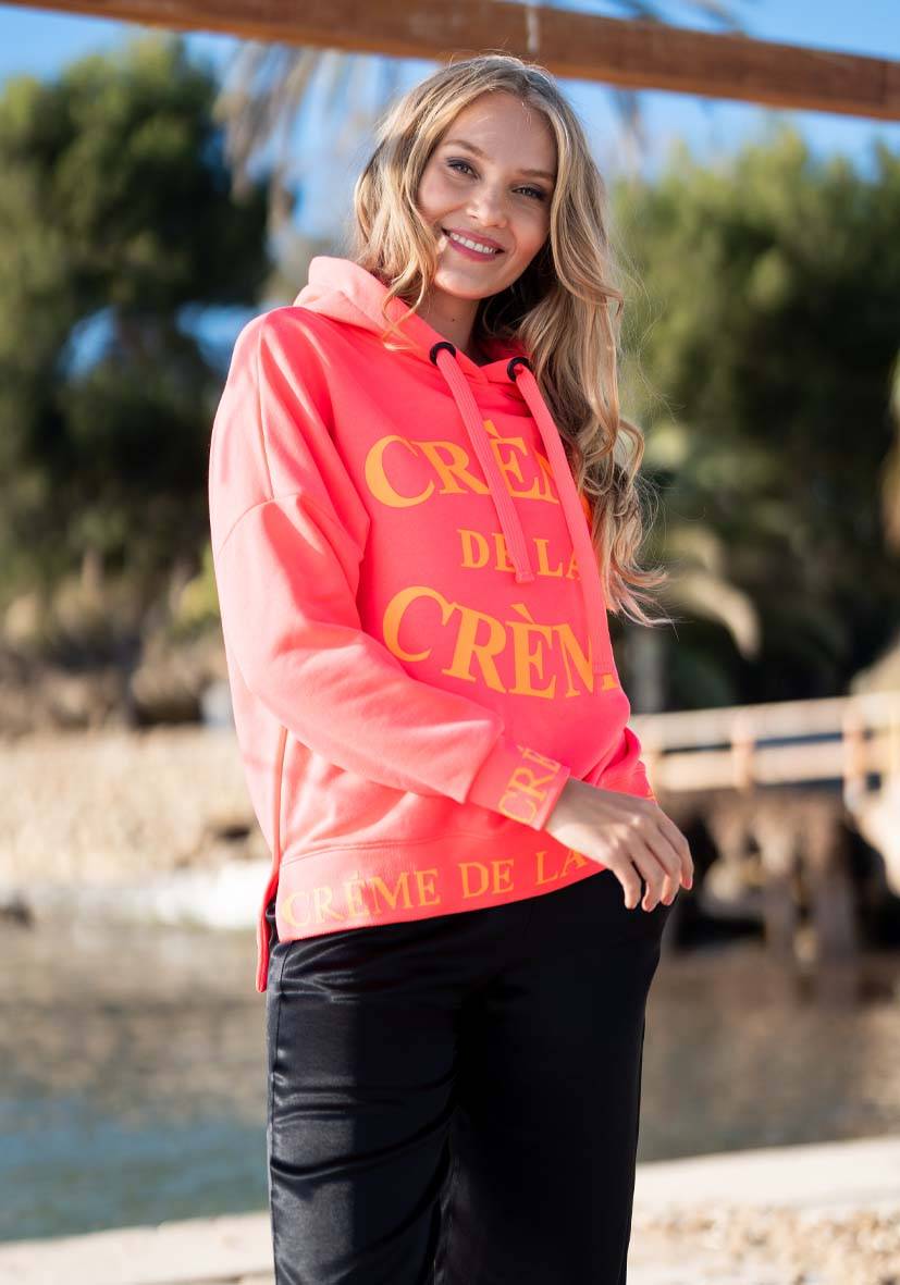 Miss Goodlife Hoodie Crème de la Crème – neonpink/neonorange Nur für heute