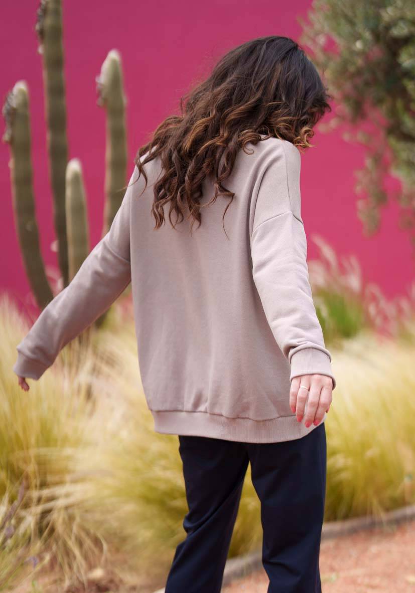 Miss Goodlife V-Neck L(i)ebe Pocket – sand/neonyellow Online