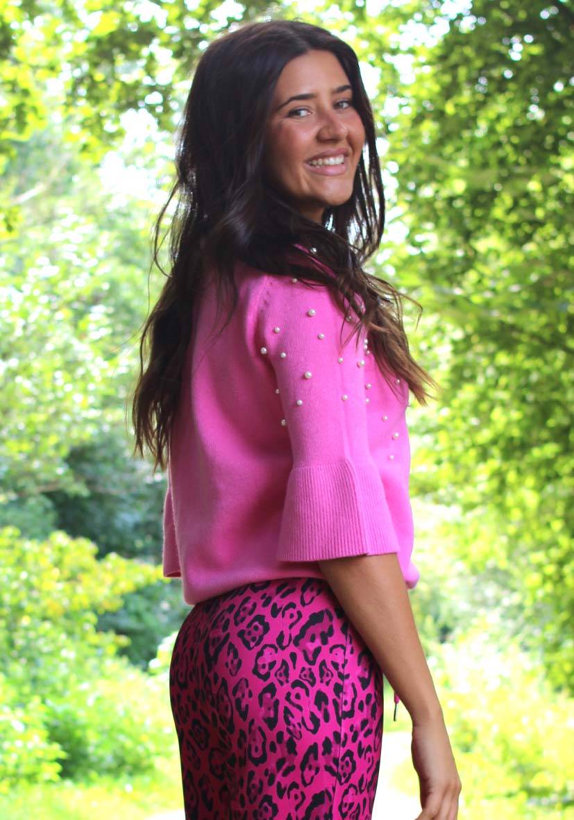 Miss Goodlife Pullover Pearl Roundneck – pink Limitierter Zeitrabatt