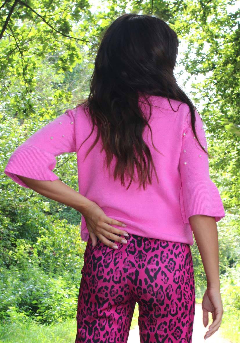Miss Goodlife Pullover Pearl Roundneck – pink Limitierter Zeitrabatt