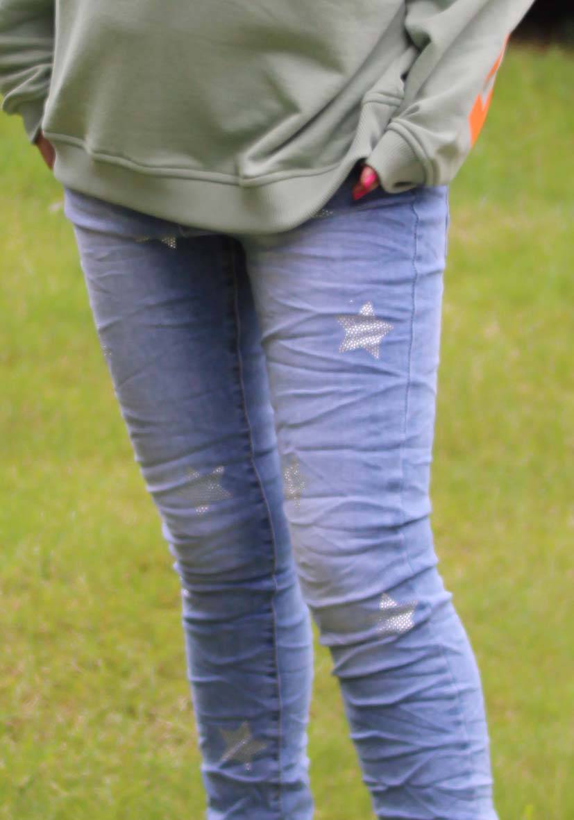 Miss Goodlife Jeans Silver Stone Stars Tägliche Deals