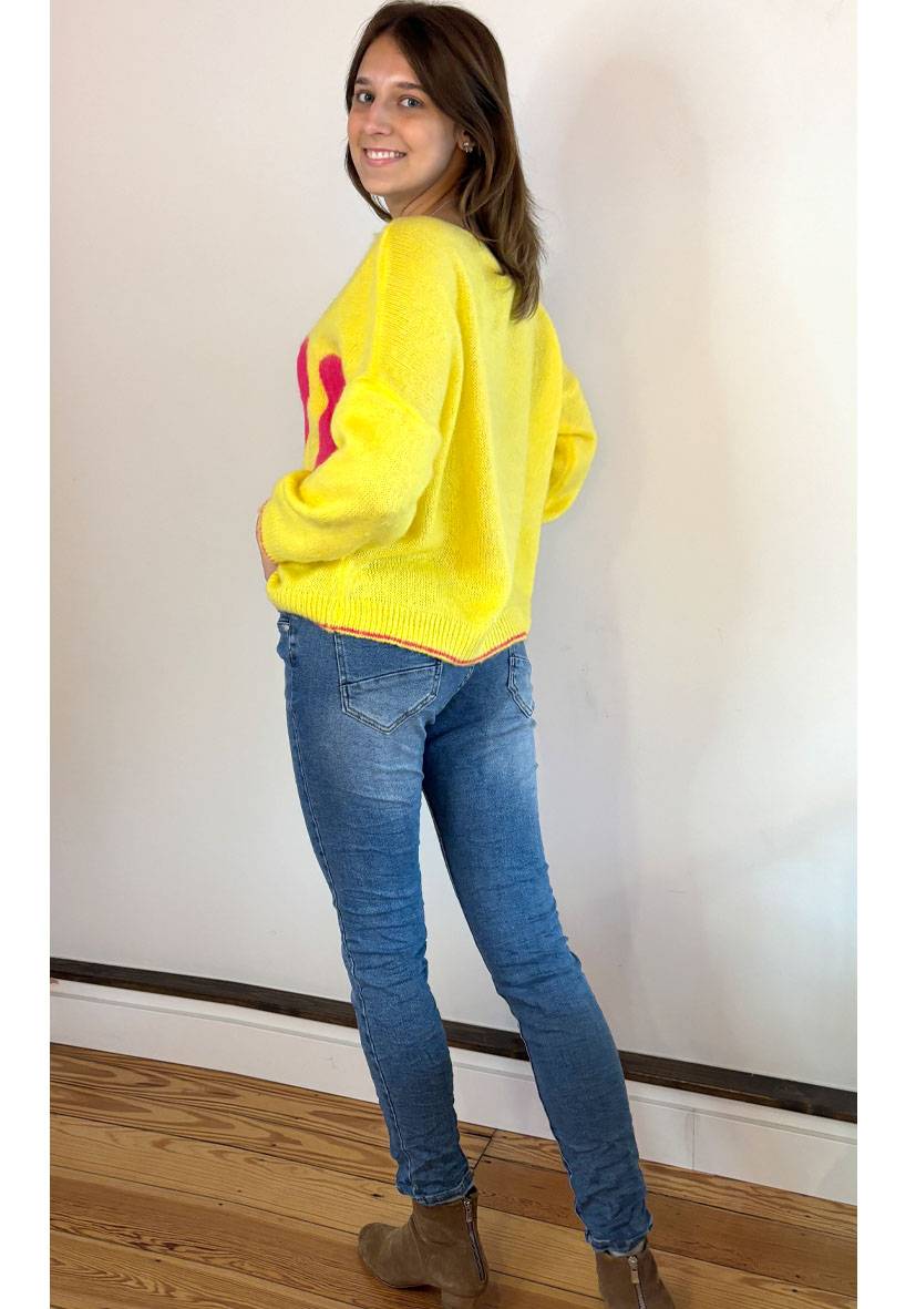 Miss Goodlife Star Jeans Heart Button – blue VIP-Rabatte