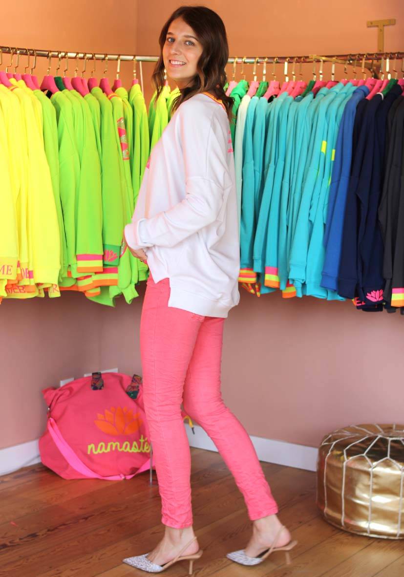 Miss Goodlife Jeans One Star – pink Tiefpreis