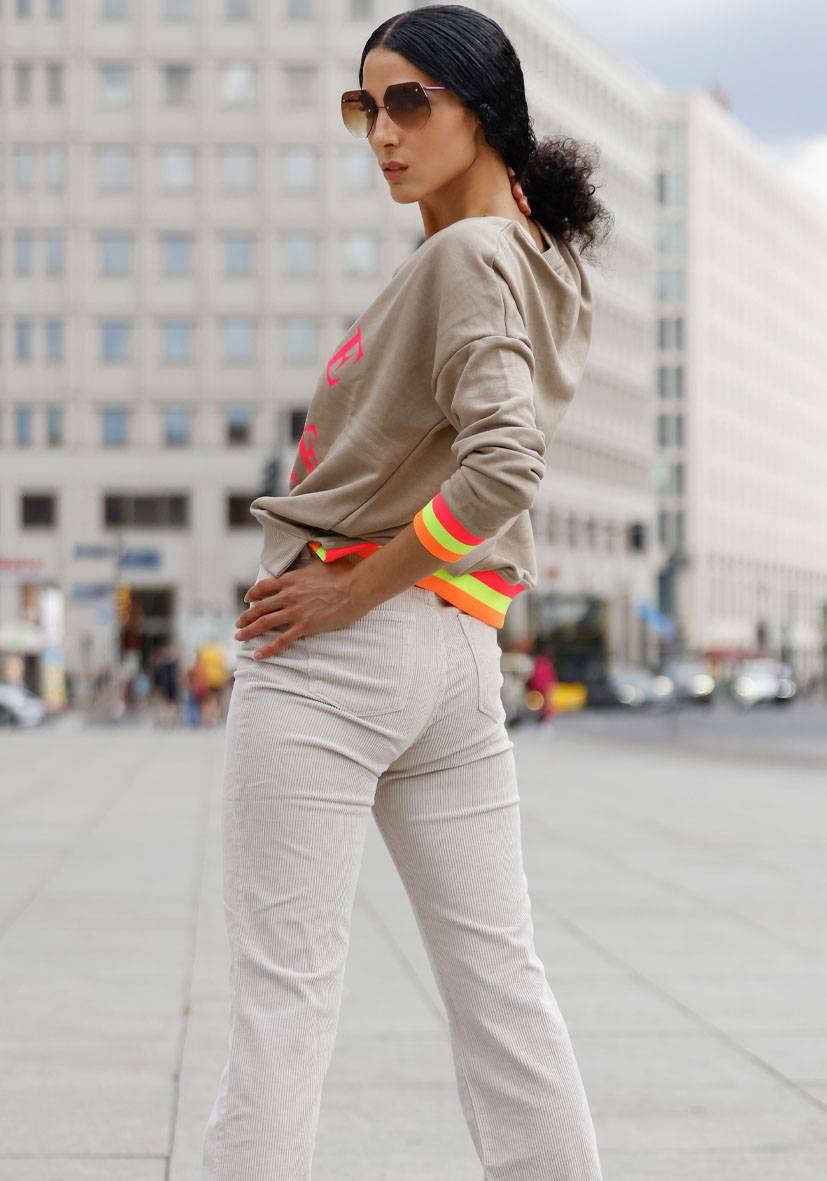 Miss Goodlife 5-Pocket-Cordhose – creme Zeitbegrenzte Promotion