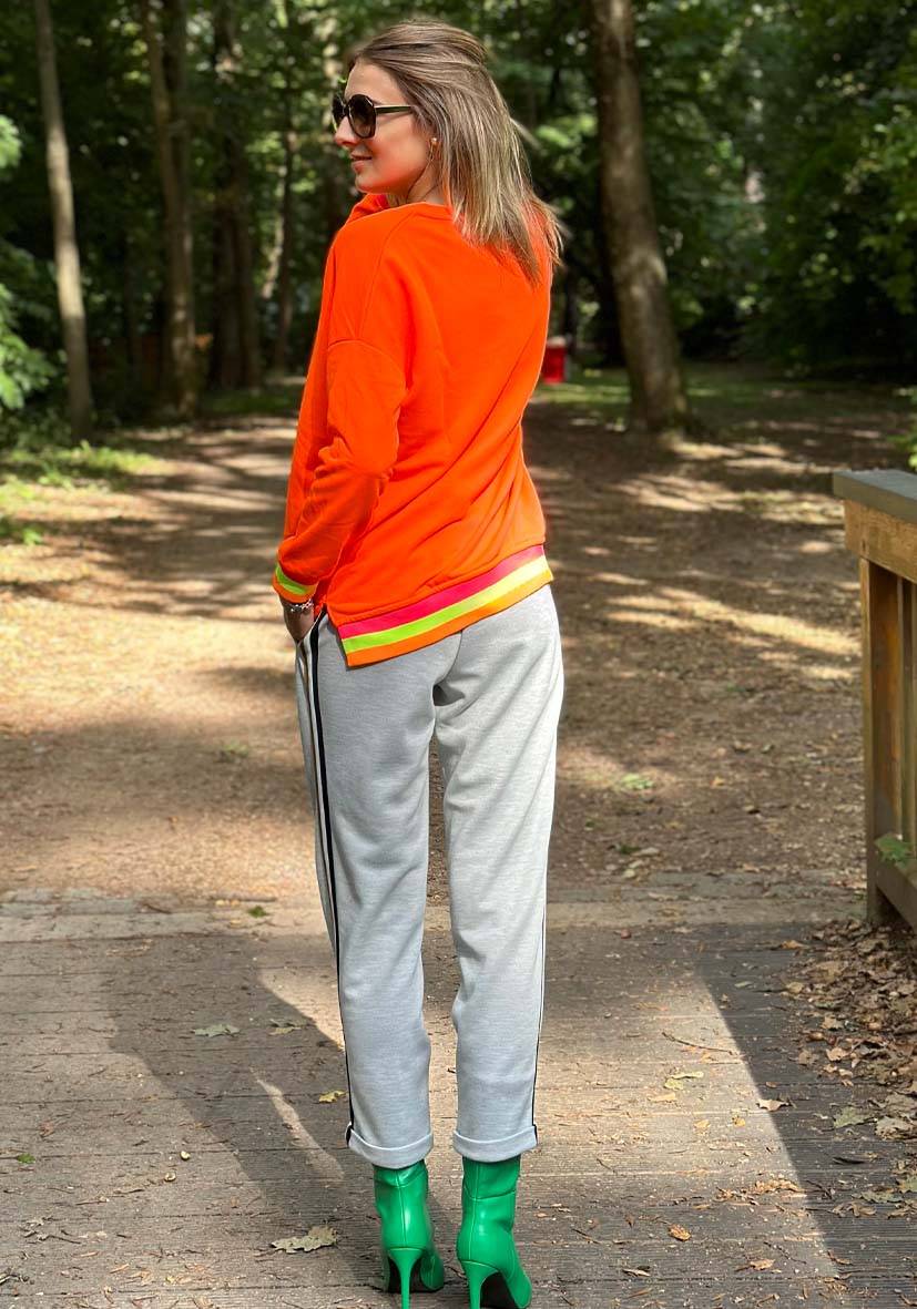 Miss Goodlife Pants Triplestripes – grey Bis zu 65% Rabatt