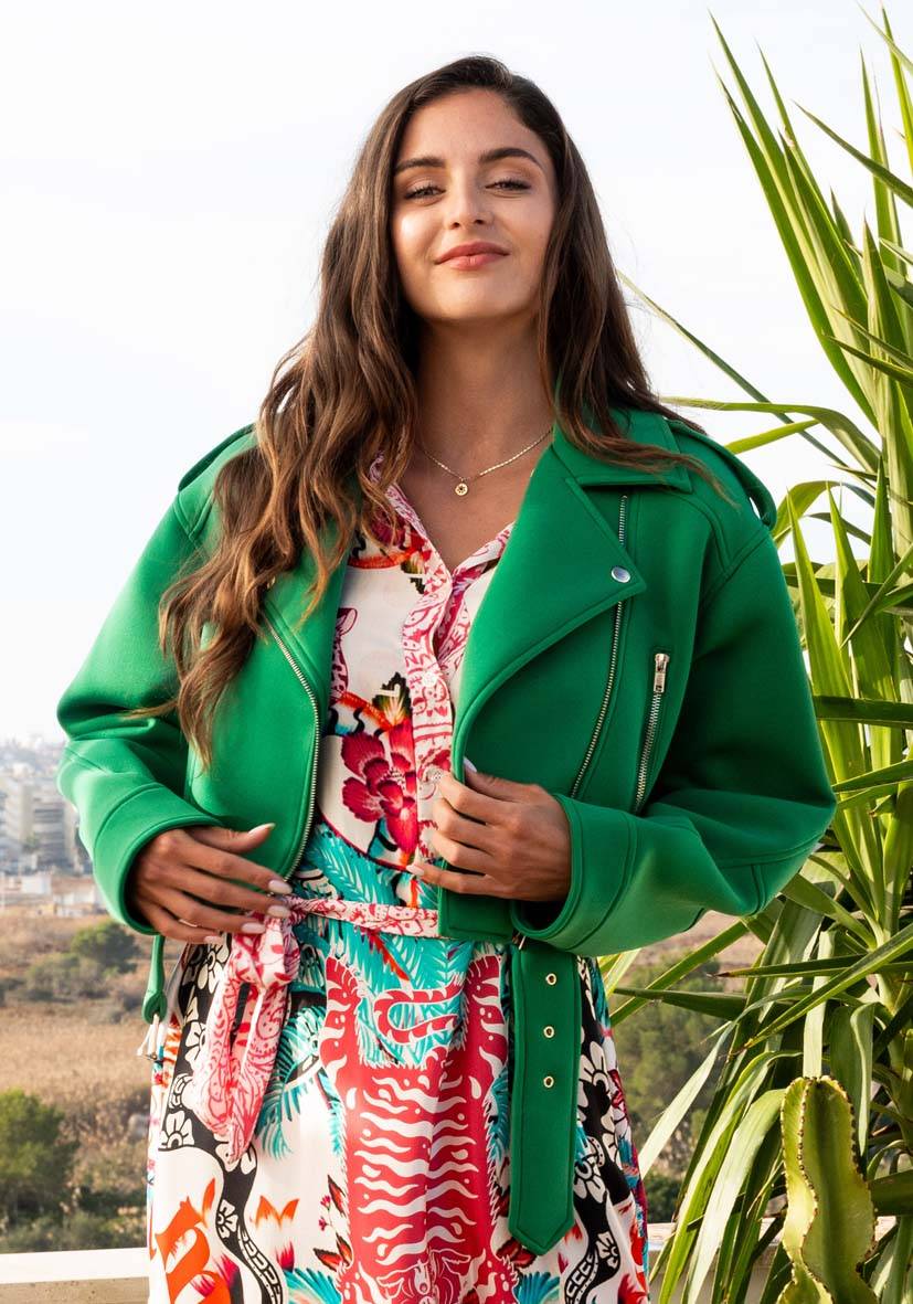 Miss Goodlife Jacket Colorful – green Nur noch ein Tag übrig