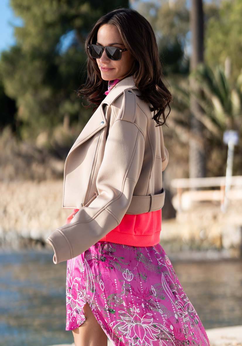 Miss Goodlife Jacket Colorful – sand Riesige Rabatte