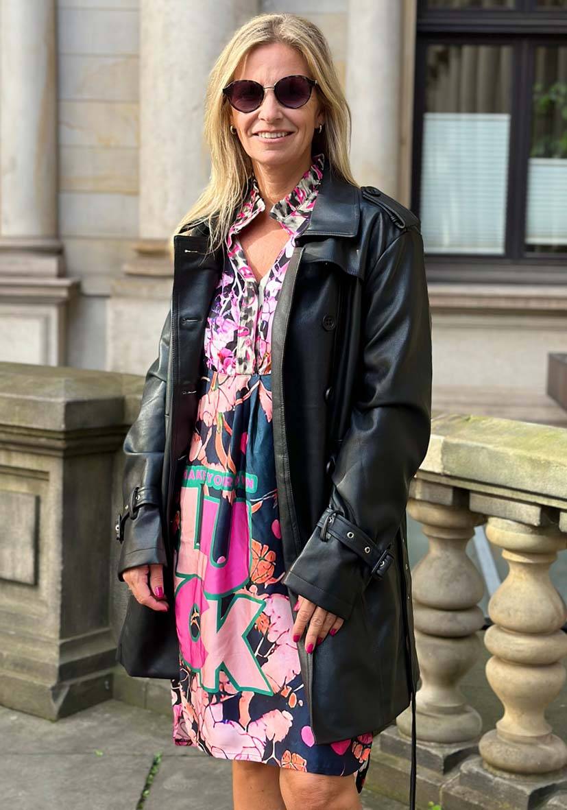 Miss Goodlife Veganer Ledertrenchcoat Im Verkauf