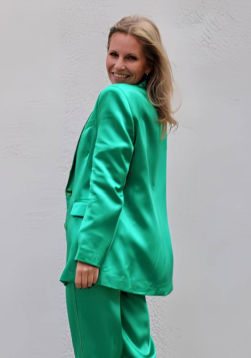 Miss Goodlife Blazer Satin – green 50% Rabatt für begrenzte Zeit