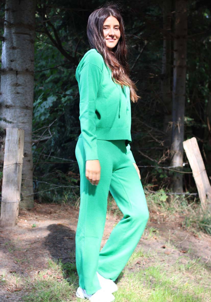 Miss Goodlife Pants Knitted Culotte – green Meist gekauft