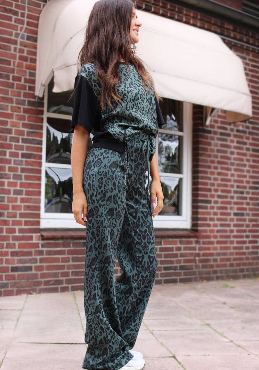 Miss Goodlife Wide Leg Pants Leo – green Flash Sale