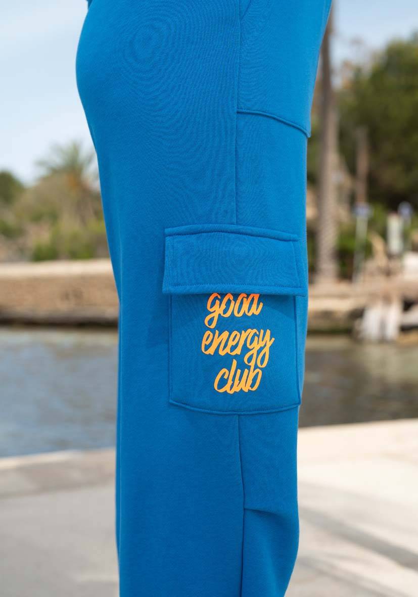 Miss Goodlife Pants Good Energy Namasté Strass – blue Weihnachtsangebot