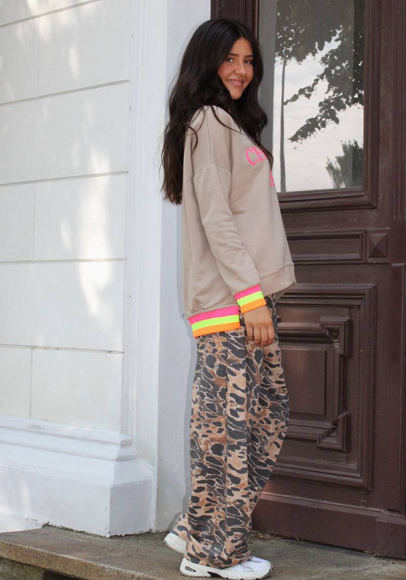 Miss Goodlife Pants Fancy Leo – blurred brown Muttertagsangebot
