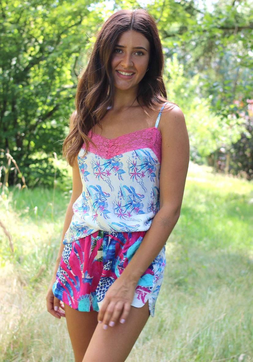 Miss Goodlife Shorts Palmtree Neueste Mode