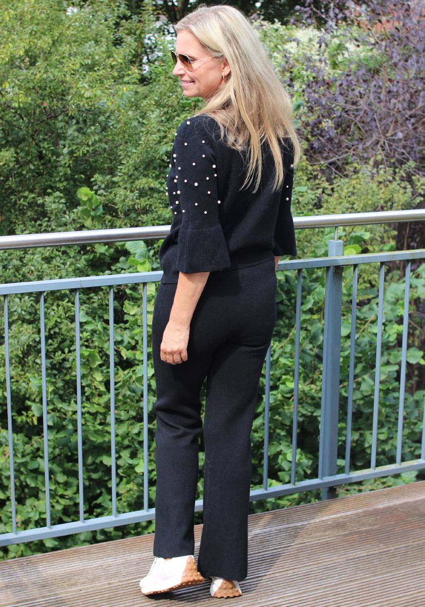 Miss Goodlife Pants Knitted – black Riesige Ersparnisse