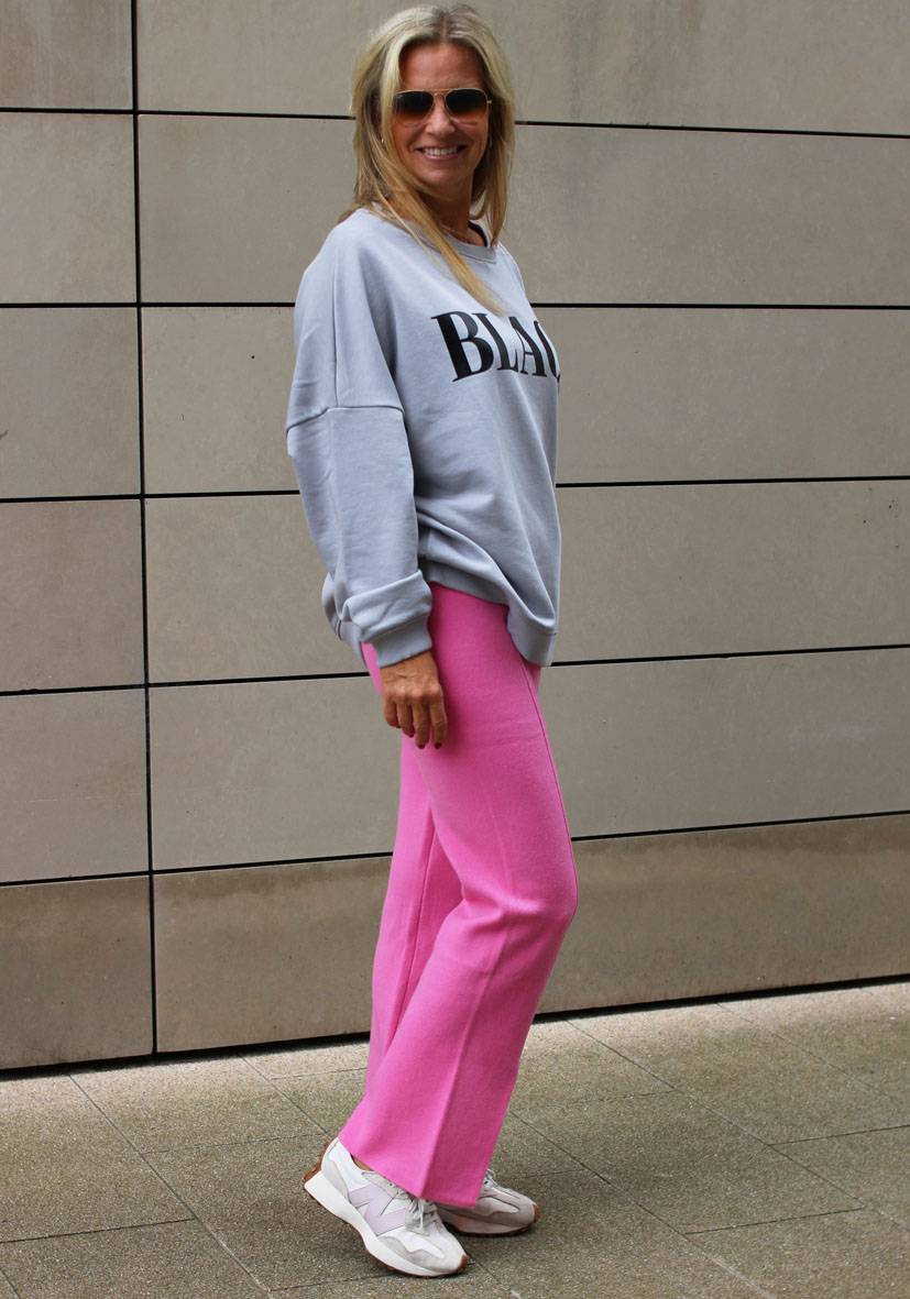 Miss Goodlife Pants Knitted – pink Super Sparpreis