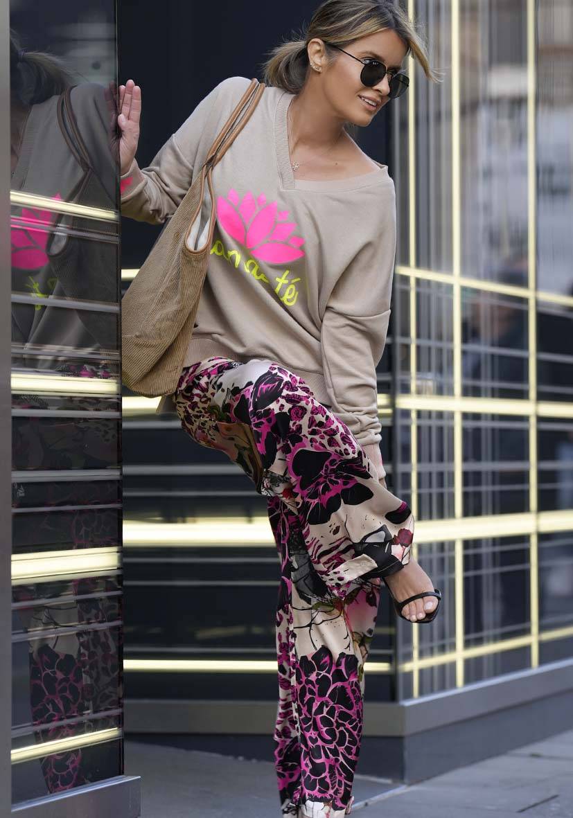 Miss Goodlife Weite Pants Love me Kostenlose Rückgabe