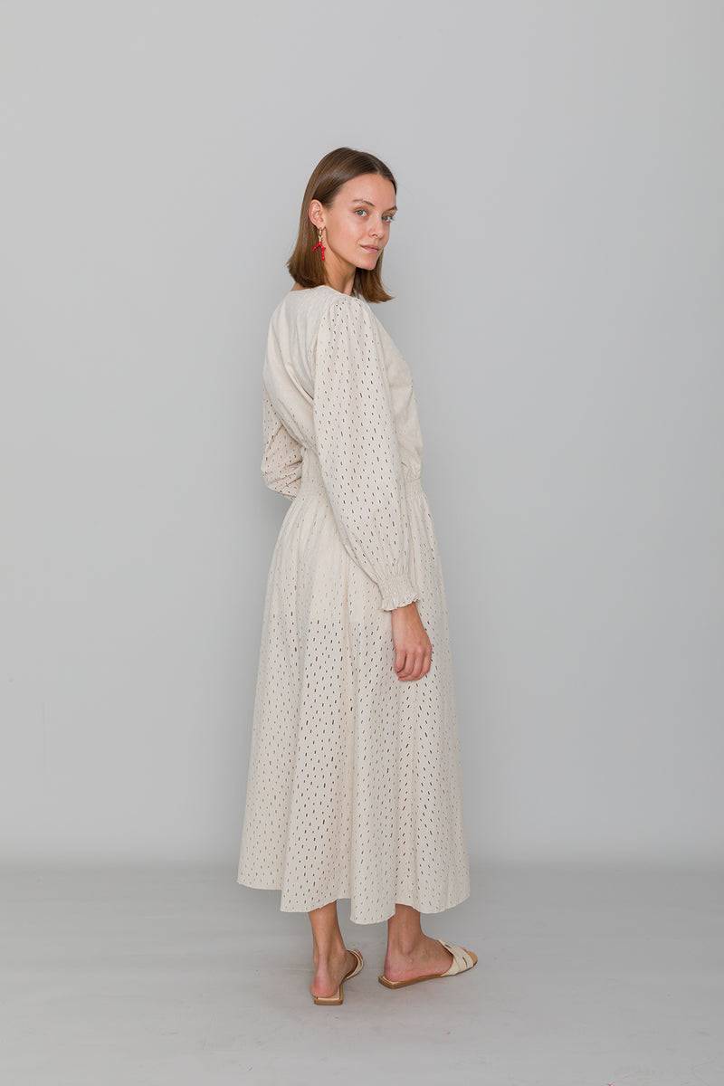 Mykke Hofmann Spitzenkleid Korva aus Bio-Baumwolle Sonderangebote