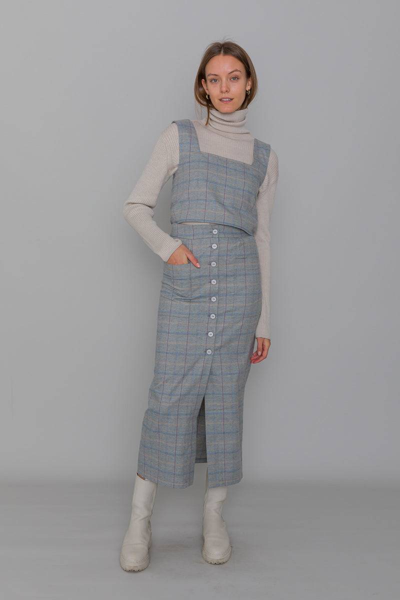 Mykke Hofmann Rock Ruth aus Bio Flanell Baumwolle Schlussverkauf