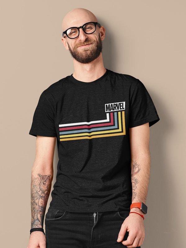 Nastrovje Potsdam Marvel Stripes Herren T-Shirt dunkelblau Osterangebot