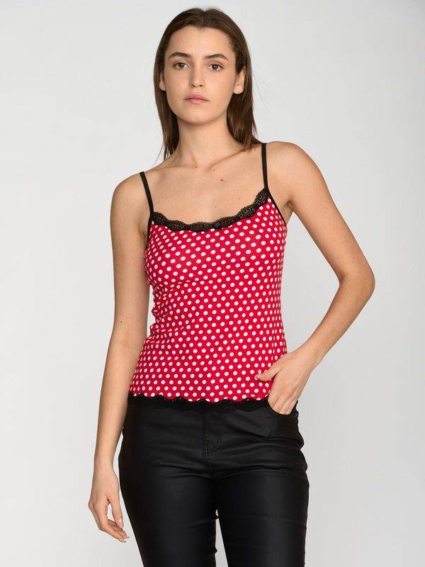 Nastrovje Potsdam Pussy Deluxe Dotties Classic Top female rot allover Sonderangebot der Fabrik