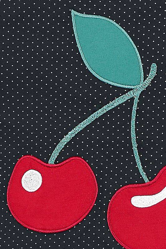 Nastrovje Potsdam Pussy Deluxe Dotties % Cherry Girl Kinder Schlafanzug schwarz allover Black Friday Preise