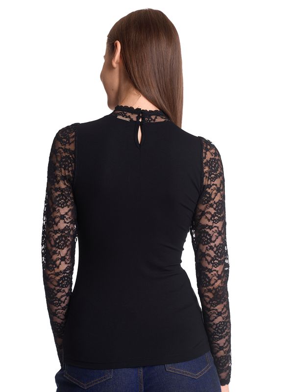 Nastrovje Potsdam Vive Maria Lace Vamp Damen Spitzenshirt schwarz Großer Ausverkauf