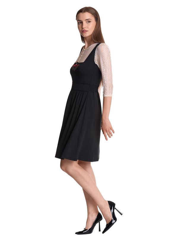 Nastrovje Potsdam Vive Maria Meadow Girl Damen A-Linien-Kleid creme/schwarz Begrenztes Angebot