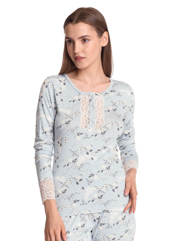 Nastrovje Potsdam Vive Maria Blue Dawn Damen Pyjama blau allover Exklusivangebot