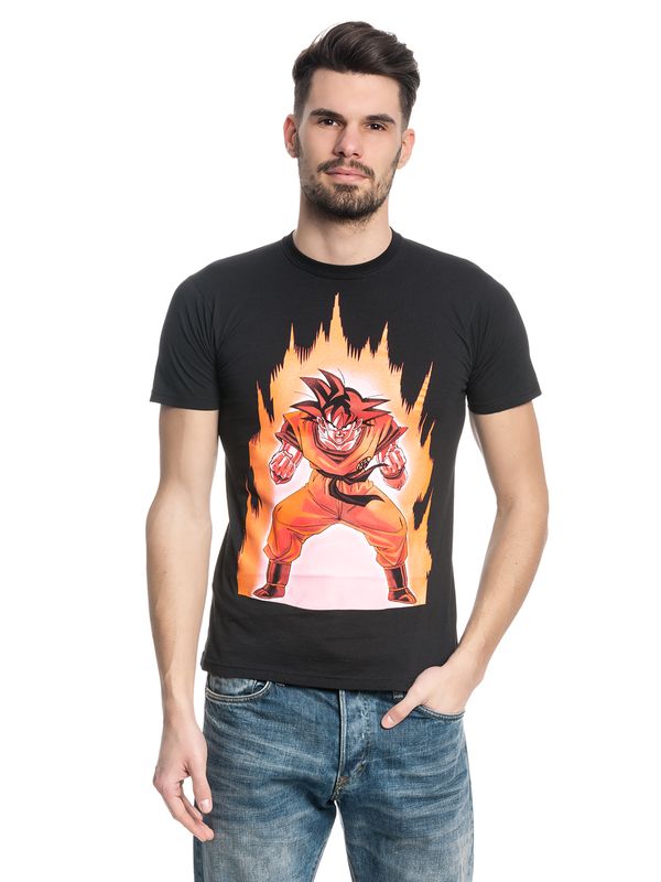 Nastrovje Potsdam Dragon Ball Z Songoku On Fire Männer T-Shirt Saisonale Angebote