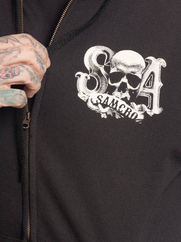 Nastrovje Potsdam Sons of Anarchy Reaper Crew Herren Kapuzensweatjacke schwarz VIP-Rabatte