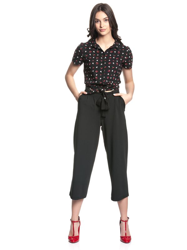 Nastrovje Potsdam Pussy Deluxe Cherries Culottes Damen Culotte schwarz Neueste Stile