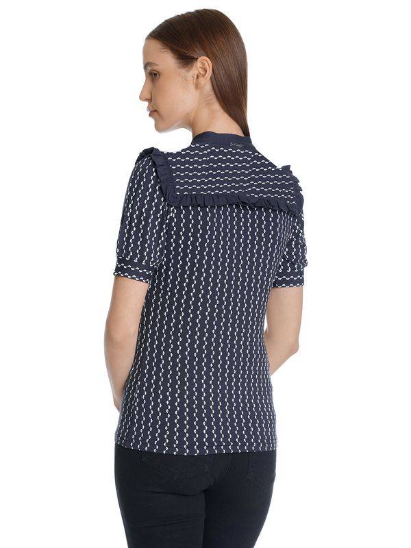 Nastrovje Potsdam Vive Maria Romantic Sailor Damen Blusenshirt blau allover im Angebot