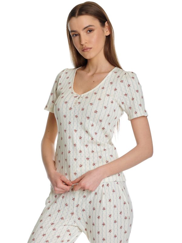 Nastrovje Potsdam Vive Maria Petite Fleur Damen Pyjama creme/allover Exklusivangebot