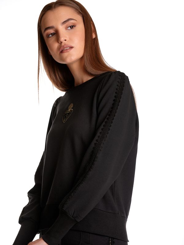 Nastrovje Potsdam Vive Maria Holy Heart Damen Sweatshirt schwarz Begrenztes Angebot