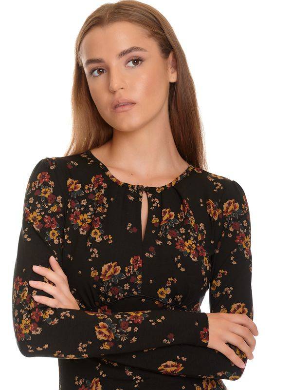 Nastrovje Potsdam Vive Maria Diary Girl Damen Langarmshirt schwarz allover Top Angebot