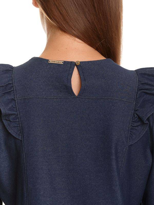 Nastrovje Potsdam Vive Maria Nevada Denim Damen Shirtbluse blau Begrenzte Freigabe