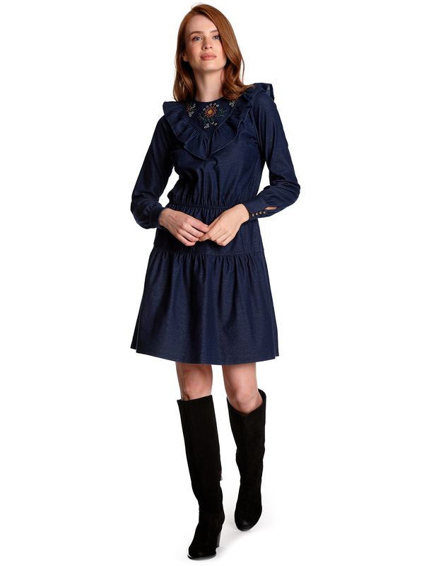 Nastrovje Potsdam Vive Maria Nevada Denim Damen A-Linien-Kleid blau Letzte 3 Tage