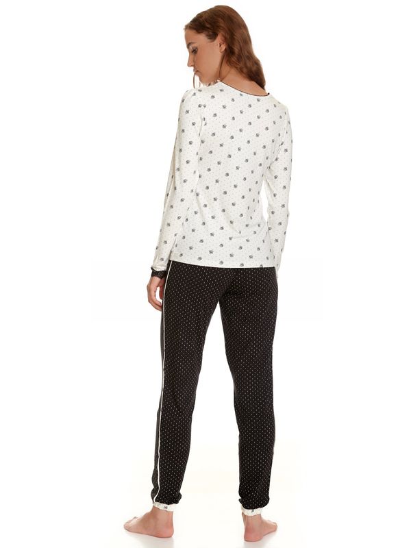 Nastrovje Potsdam Vive Maria Bisou Damen Pyjama creme allover/schwarz allover Black Friday Preise