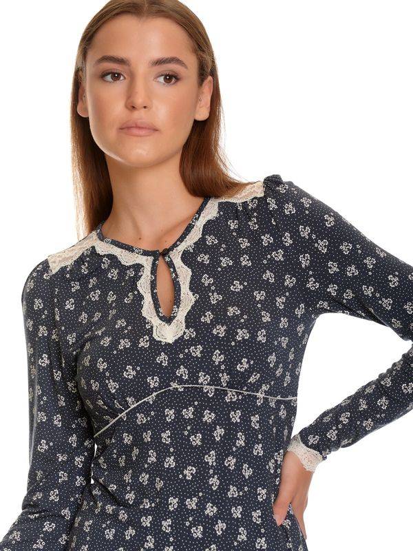 Nastrovje Potsdam Vive Maria Blooming Stars Damen Pyjama blau allover Im Verkauf