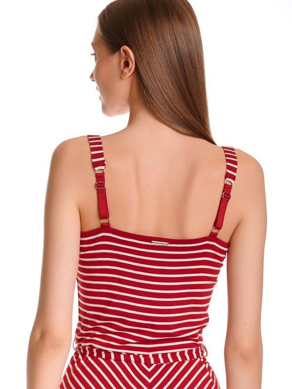 Nastrovje Potsdam Vive Maria Summer Capri Damen Trägerkleid rot allover Saisonschlussverkauf