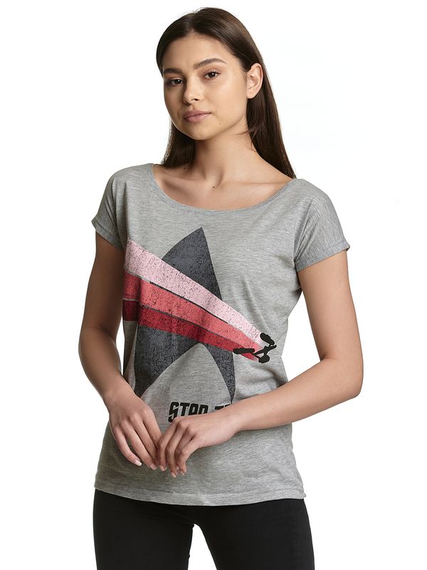 Nastrovje Potsdam Star Trek Free Flight Damen Loose-Shirt grau meliert Neuheiten
