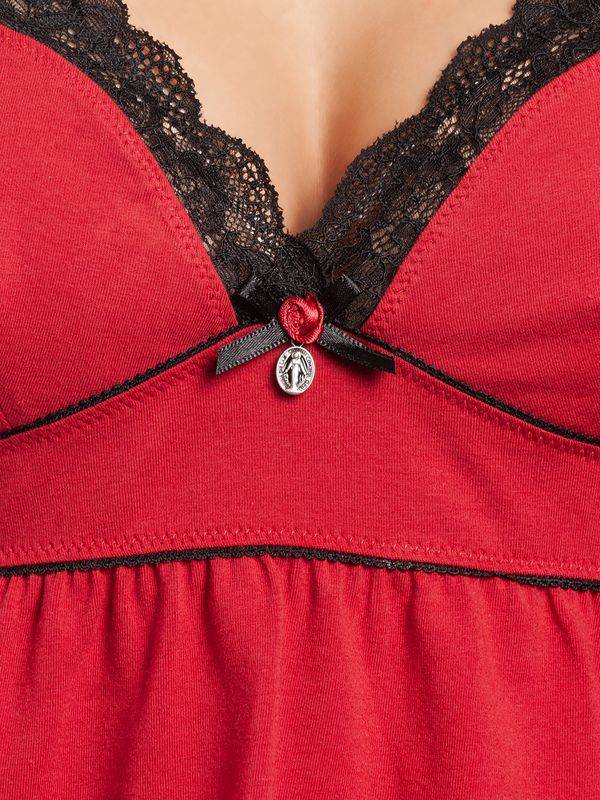 Nastrovje Potsdam Vive Maria Libstick Babe Damen Pyjama rot Fabrikladen