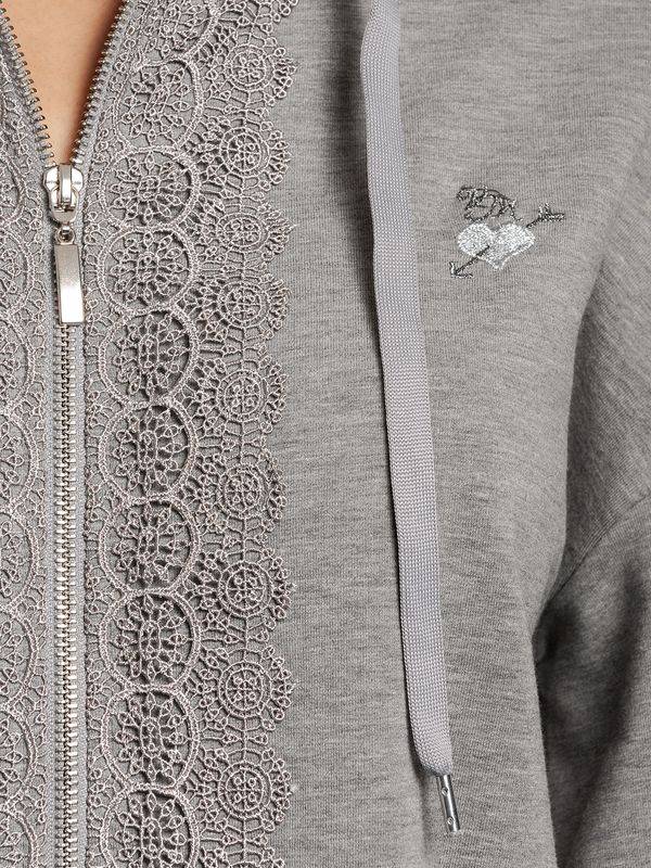 Nastrovje Potsdam Vive Maria Cosy Grey Damen Kapuzensweatjacke grau meliert Fabrikpreis