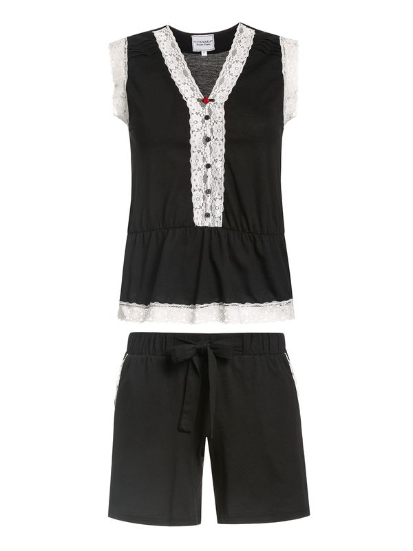 Nastrovje Potsdam Vive Maria Nostalgie Dream Damen Pyjama schwarz Exklusivangebot